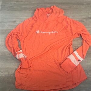 Champion Vibrant Orange Pullover Hoodie